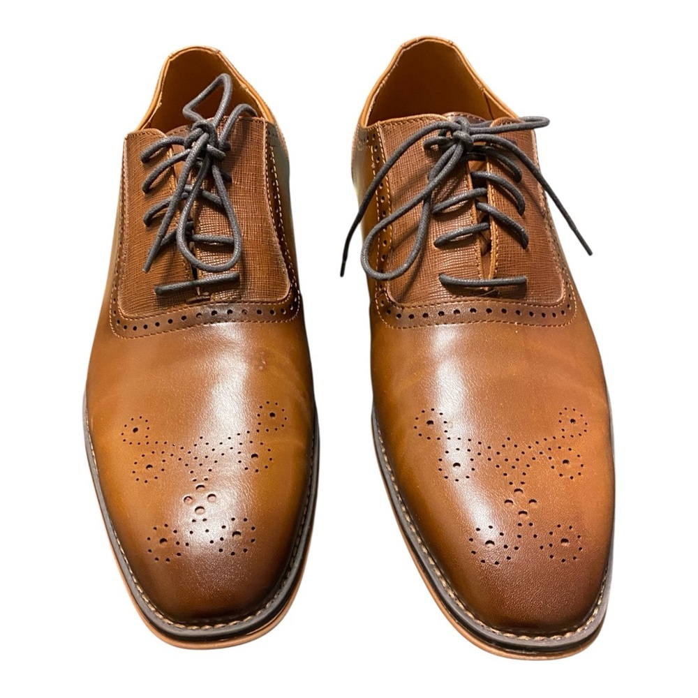 Apt. 9 Men's Tan Leather Oxfords